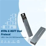 מארז חיצוני עבור כונני NVME PCIE SSD M.2 בחיבור USB-C 5