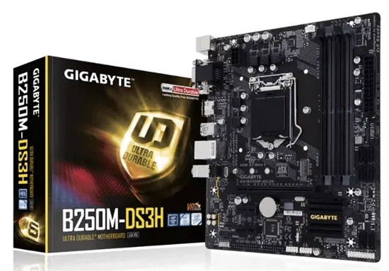 Gigabyte B250M-DS3H Motherboard LGA 1151  דור 7 / 6