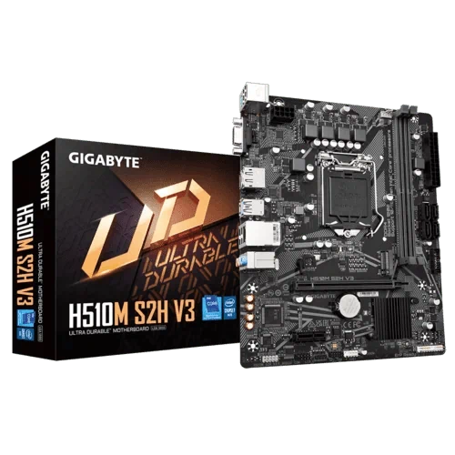 לוח אם דור 11/10 Gigabyte H510M S2H V3 LGA1200 VGA DVI HDMI